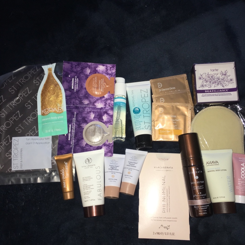 Tanning samples